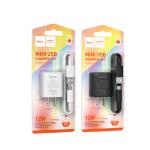 Power Charger hoco C134 2.4A 12W Set Micro - ឆ្នាំងសាក​ ហូកូ C134 12W រុនមួយ ដុំសាកឈុតMicro