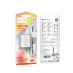 Power Charger hoco C134 2.4A 12W Set Micro - ឆ្នាំងសាក​ ហូកូ C134 12W រុនមួយ ដុំសាកឈុតMicro