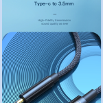 Converter TypeC to AUX 3.5mm male XO NB-R211B - ឌុយបំលែង Type-C ទៅ ឌុយកាស 3.5មម XO NB-R211B