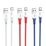 Cable Charger hoco X70 Type-C 1m - ខ្សែសាកជ័រទន់ ហូកូ​ X70 Type-C 1ម៉ែត