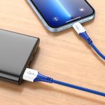 Cable Charger hoco X70 iPhone 1m - ខ្សែសាកជ័រទន់ ហូកូ​ X70 iPhone 1ម៉ែត