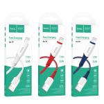 Cable Charger hoco X70 iPhone 1m - ខ្សែសាកជ័រទន់ ហូកូ​ X70 iPhone 1ម៉ែត