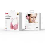 Headset bluetotoh XO BE38 Cats - កាស់ក្តោបត្រជៀកប៊្លូធូស អ៊ិចអូ BE38 រូបឆ្មា