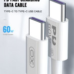 Cable Charger TypeC to TypeC XO NB-Q190A 60W 1M - ខ្សែសាក XO NB-Q190A C-C 60Wវ៉ាត់ 1ម៉ែត