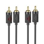 Cable RCA  to RCA hoco UPA29 1.5m - ខ្សែបំលែង RCA ទៅ RCA ហូកូ UPA29 1.5ម