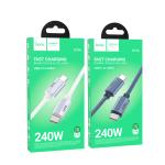 Cable Charger hoco U134 PD27W/60W TypeC to TypeC 1.2m - ខ្សែសាក ហូកូ​ U134 PD27W/60W Type-C to Type-C ប្រវែង1.2m