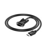 Converter Cable VGA to HDMI hoco US12(L=1M) - ខ្សែបំឡែង VGA to HDMI hoco US12​ ប្រវែង 1ម៉ែត