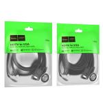 Converter Cable VGA to HDMI hoco US12(L=1M) - ខ្សែបំឡែង VGA to HDMI hoco US12​ ប្រវែង 1ម៉ែត