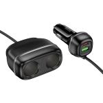 Power Car Charger 2cigarette Z59 (PD30W+QC3.0) - ឆ្នាំងសាកក្នុងឡាន រុន 2 និង រុនសាកថ្ម Z59 PD30W+QC3.0