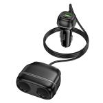 Power Car Charger 2cigarette Z59 (PD30W+QC3.0) - ឆ្នាំងសាកក្នុងឡាន រុន 2 និង រុនសាកថ្ម Z59 PD30W+QC3.0
