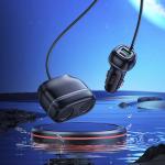 Power Car Charger 2cigarette Z59 (PD30W+QC3.0) - ឆ្នាំងសាកក្នុងឡាន រុន 2 និង រុនសាកថ្ម Z59 PD30W+QC3.0