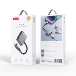 Converter Lightning to 2Lightning XO NB-R258A - ឌុយបំលែងកាសទៅកាសសំប៉ែតនិងសាកថ្ម XO NB-R258A