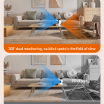 Camera Desk Wifi 360° Dual 2/4MP XO CR07 - កាមេរ៉ាសុវត្ថិភាព វ៉ាយហ្វាយ 2កាមេរ៉ា 2/4MP XO CR07
