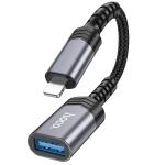 Converter Lightning to USB hoco UA24 OGT - ឌុយបំឡែង OTGhoco UA24 ឌុយអាយហ្វូនទៅ Flash