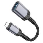 Converter Lightning to USB hoco UA24 OGT - ឌុយបំឡែង OTGhoco UA24 ឌុយអាយហ្វូនទៅ Flash