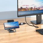 Converter hoco UA33(Type-C to HDMI) - ដុំបំបែក ហូកូ UA33(TypeC ទៅHDMI)