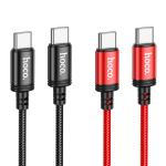 Cable Charger hoco X89 PD (C to C) - ខ្សែសាកក្រណាត់ PD ហូកូ X89 ក្បាល(C to C)