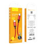 Cable Charger hoco X89 PD (C to C) - ខ្សែសាកក្រណាត់ PD ហូកូ X89 ក្បាល(C to C)