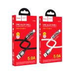 Cable Charger hoco U136 5A Type-C - ខ្សែសាកលឿន ហូកូ​ U136 5A Type-C