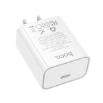 Power Charger PD/QC 20W hoco C143 Adaptor Only - ឆ្នាំងសាក ខ្វីកឆាច hoco C143 PD20W