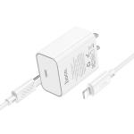 Power Charger PD/QC 20W hoco C143 Set (C to iP) - ឆ្នាំងសាក ខ្វីកឆាច hoco C143 PD20W ឈុត TypeC ទៅ iPhone