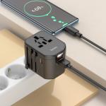 Universal Charger hoco AC15 Walker three-port PD20W(1C2A) - ឆ្នាំងសាក ហូកូ AC15 three-port PD20W មានជើងបំឡែងគ្រប់ប្រភេទ