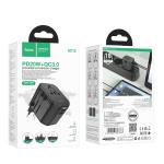 Universal Charger hoco AC15 Walker three-port PD20W(1C2A) - ឆ្នាំងសាក ហូកូ AC15 three-port PD20W មានជើងបំឡែងគ្រប់ប្រភេទ
