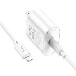 Power Charger Hoco C109 PD20W set(Type-C to iPhone) - ឆ្នាំងសាក ខ្វីកឆាច ហូកូ C109 PD20W ឈុត(TypeC to iPhone)
