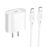Power Charger Hoco C109 PD20W set(C to C) - ឆ្នាំងសាក ខ្វីកឆាច ហូកូ C109 PD20W ឈុត(TypeC to TypeC)