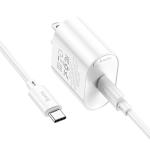 Power Charger Hoco C109 PD20W set(C to C) - ឆ្នាំងសាក ខ្វីកឆាច ហូកូ C109 PD20W ឈុត(TypeC to TypeC)