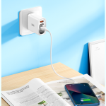 Power Charger QC/AFC/FCP XO L100​ 4USB Set Lightning - ឆ្នាំងសាក លឿន XO L100 4USB(QC/AFC/FCP)ឈុត iPhone