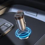 Power Car Charger PD45W hoco NZ16B (2C) set(C to C) - ឆ្នាំសាកក្នុឡាន PD45W hoco NZ16B (2*TypeC) ឈុត(Type-C to Type-C)