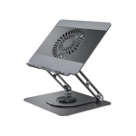 Laptop Stand Desk Cooler Fan XO C182 Metal - ជើងទ្រ កុំព្យូទ័រយួរដៃ លើតុ XO C182 មានកង្ហារ