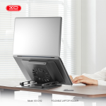 Laptop Stand Desk Cooler Fan XO C182 Metal - ជើងទ្រ កុំព្យូទ័រយួរដៃ លើតុ XO C182 មានកង្ហារ