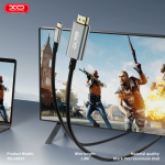 Converter Type-c to HDMI 4K XO GB019 Cable 1.8M - ដុំបំបែក Type-C ទៅ HDMI XO GB019 4K 1.8ម៉ែត