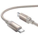Cable Charger Hoco X117 60W (C to C) - ខ្សែសាកស្រោបក្រណាត់ ហូកូ​ X117 TypeC to TypeC 60W