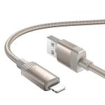 Cable Charger Hoco X117 iPhone - ខ្សែសាកស្រោបក្រណាត់ ហូកូ​ X117 Lightning