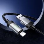 Cable Charger Hoco X117 iPhone - ខ្សែសាកស្រោបក្រណាត់ ហូកូ​ X117 Lightning