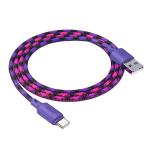 Cable Charger Hoco X116 TypeC - ខ្សែសាកស្រោបក្រណាត់ ហូកូ​ X116 Type-C