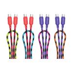 Cable Charger Hoco X116 60W (C to C) - ខ្សែសាកស្រោបក្រណាត់ ហូកូ​ X116 Type-C to Type-C 60W