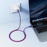 Cable Charger Hoco X116 60W (C to C) - ខ្សែសាកស្រោបក្រណាត់ ហូកូ​ X116 Type-C to Type-C 60W