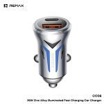 Power Car Charger Fast Remax CC06 36W - ឆ្នាំងសាកក្នុងឡាន លឿន Remax CC06 36 វ៉ាត់