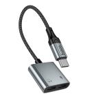 Converter Type-C to 2Type-C hoco UPA34A - ឌុយបំលែងTypeC ទៅ 2TypeC hoco UPA34A