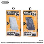 Power Bank 10000mAh (PD/QC) Wireless Magnetic Remax MC-01(CCC) - ថ្មជំនួយ សាកលឿនឥតខ្សែ ម៉ាញេទិក Remax MC-01 CCC 10000មីលីអំពែ