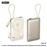 Power Bank 10000mAh (PD/QC) Wireless Magnetic Remax MC-01(CCC) - ថ្មជំនួយ សាកលឿនឥតខ្សែ ម៉ាញេទិក Remax MC-01 CCC 10000មីលីអំពែ