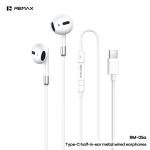 Earphone Wire Type-C Direct Remax RM-05a - កាសខ្សែ Type C ដោតផ្ទាល់ Remax RM-05a