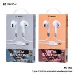 Earphone Wire Type-C Direct Remax RM-05a - កាសខ្សែ Type C ដោតផ្ទាល់ Remax RM-05a