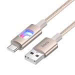 Cable Charger hoco U144 TypeC - ខ្សែសាកស្រោបក្រណាត់ hoco U144 Type-C