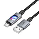 Cable Charger hoco U144 TypeC - ខ្សែសាកស្រោបក្រណាត់ hoco U144 Type-C