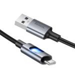 Cable Charger hoco U144 TypeC - ខ្សែសាកស្រោបក្រណាត់ hoco U144 Type-C